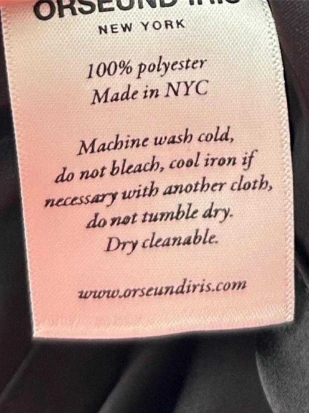 NWT Orseund Iris Le Club Satin Top Black - Picture 10 of 10